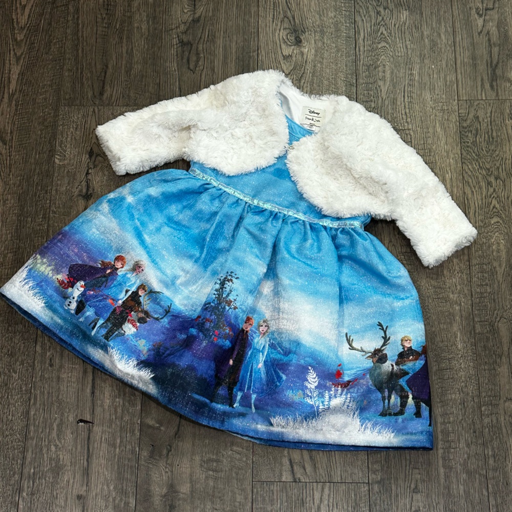 Disney Frozen Pippa & Julie Dress with Sparkle Accents